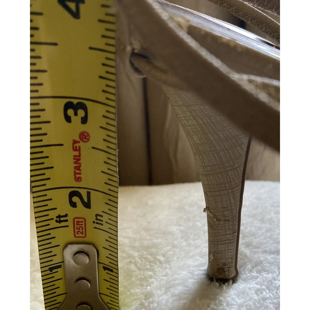 New York Transit  Rita High Heel Shoes Bridal Pearls Sequins Prom Women's Sz 8